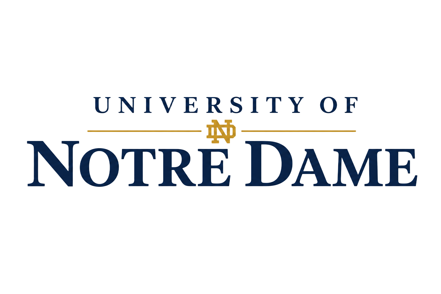 University of Notre Dame monogram logo